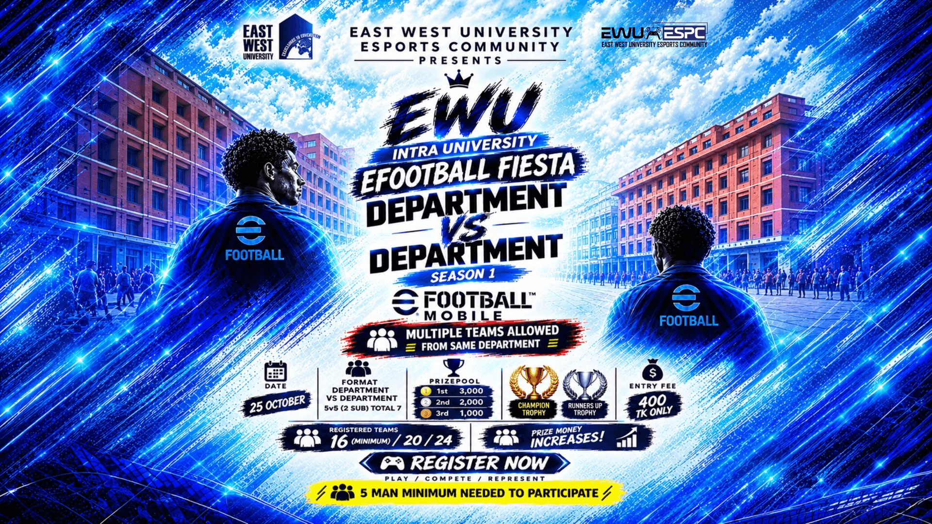 EWU INTRA UNIVERSITY EFOOTBALL FIESTA ( Department VS Department ) cover art